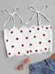 Shoulder Knot Appliques Crop Top