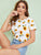 Sunflower Print Top