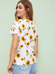 Sunflower Print Top