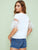 Eyes and Eyelash Print Mesh Insert Sleeve Top
