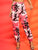 Pocket Patched Elastic Hem Camo Pants With Chain