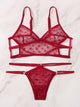 Polka Dot Cutout Lingerie Set