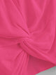 Neon Pink Twist Front Chain Strap Top
