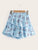 Floral Print Tiered Layer Skirt