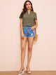 V-cut Neck Solid Top