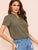 V-cut Neck Solid Top