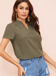 V-cut Neck Solid Top