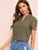 V-cut Neck Solid Top