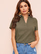 V-cut Neck Solid Top