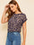 Cuffed Leopard Print Top