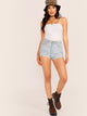 Solid Rib-knit Cami Bodysuit