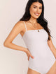 Solid Rib-knit Cami Bodysuit