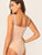 Swiss Dot Mesh Overlay Bodice Tank Bodysuit