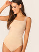 Swiss Dot Mesh Overlay Bodice Tank Bodysuit