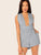 Striped Criss-cross Tie Back Romper