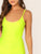 Neon Yellow Open Back Unitard Romper Without Belt