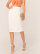 Elastic Waist Pencil Skirt