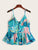 Tropical Print Button Front Cami Top