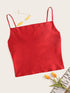 Solid Satin Cami Top