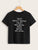 Slogan Print Short Sleeve Tee