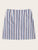 Zip Up Striped Skirt