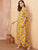 Jungle Leaf Print Tunic Maxi Dress