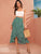 Knot Side Ruffle Trim Dalmatian Print Wrap Skirt