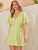 Ruffle Trim Backless Tie Back Belted Dress