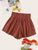 Solid High Waist Shorts