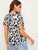 Leopard Print Notch Neck Blouse