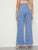 Raw Hem Flare Leg Jeans