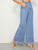 Raw Hem Flare Leg Jeans