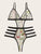 Floral Embroidered Ladder Cutout Teddy Bodysuit