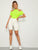 Neon Lime Cold Shoulder Form Fitting Tee