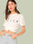 Short Sleeve Letter Print Top