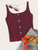 Button Front Rib-Knit Cami Top