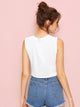 Solid Crop Tank Top