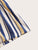 Shirred Waist Stripe Cami Romper