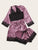 Floral Lace Satin Lingerie Set With Robe