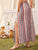 Tribal Print Split Thigh Fringe Detail Skirt