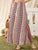 Tribal Print Split Thigh Fringe Detail Skirt