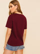Dobby Mesh Insert Solid Tee