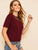 Dobby Mesh Insert Solid Tee
