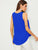 Solid High Low Hem V Neck Top
