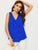 Solid High Low Hem V Neck Top