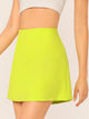 Neon Lime Solid Skirt