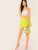 Neon Lime Solid Skirt