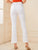Solid Button Front Flare Leg Jeans