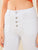 Solid Button Front Flare Leg Jeans