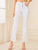 Solid Button Front Flare Leg Jeans